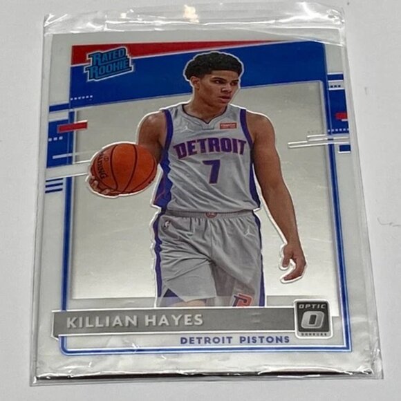 2020-21 Panini Donruss Optic Killian Hayes Rated Rookie Card 157 Silver Prizm RC - Picture 8 of 14